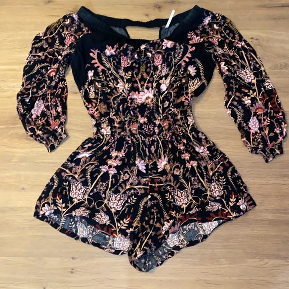 Free People Flower Romper - Picture 1 of 5